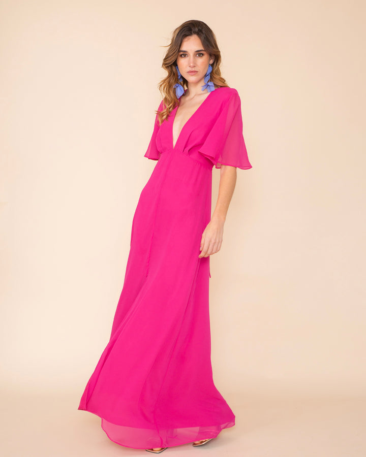 Vestido Gales Fucsia