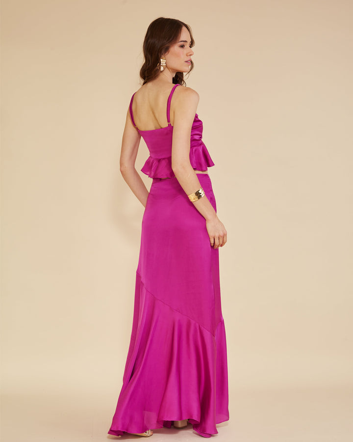 Falda Segovia Magenta oscuro