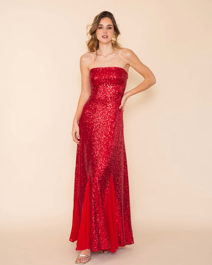 Vestido Cadiz Rojo