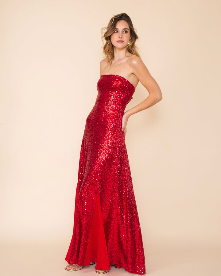 Vestido Cadiz Rojo