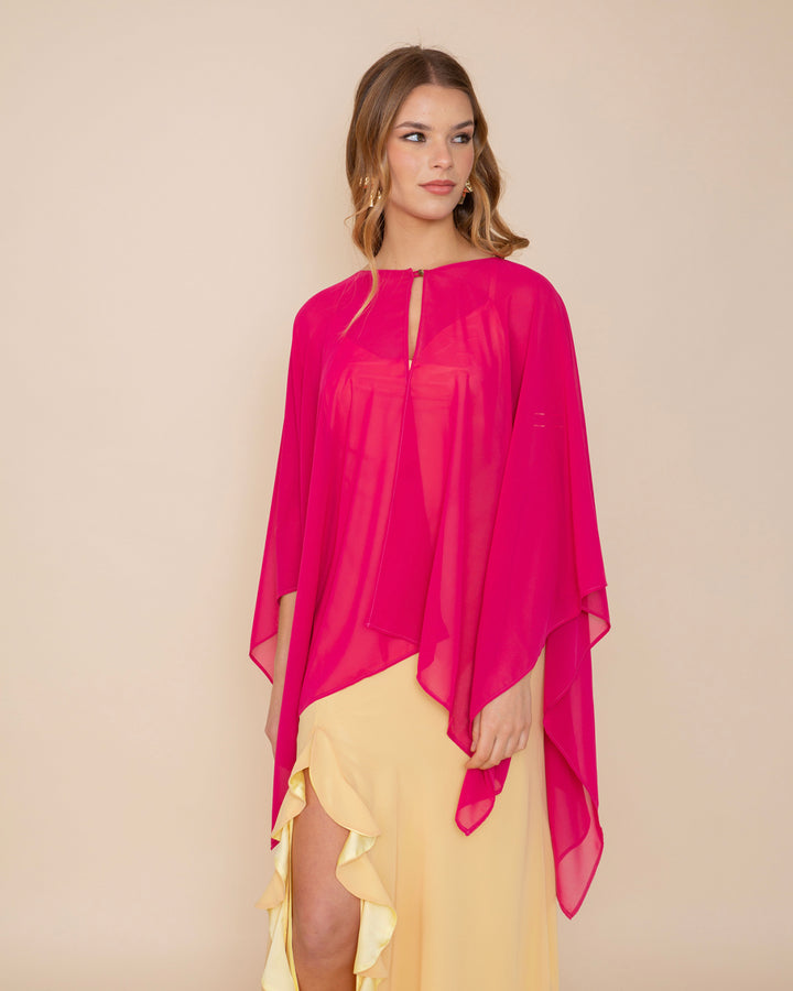 Capa de Gasa Fucsia