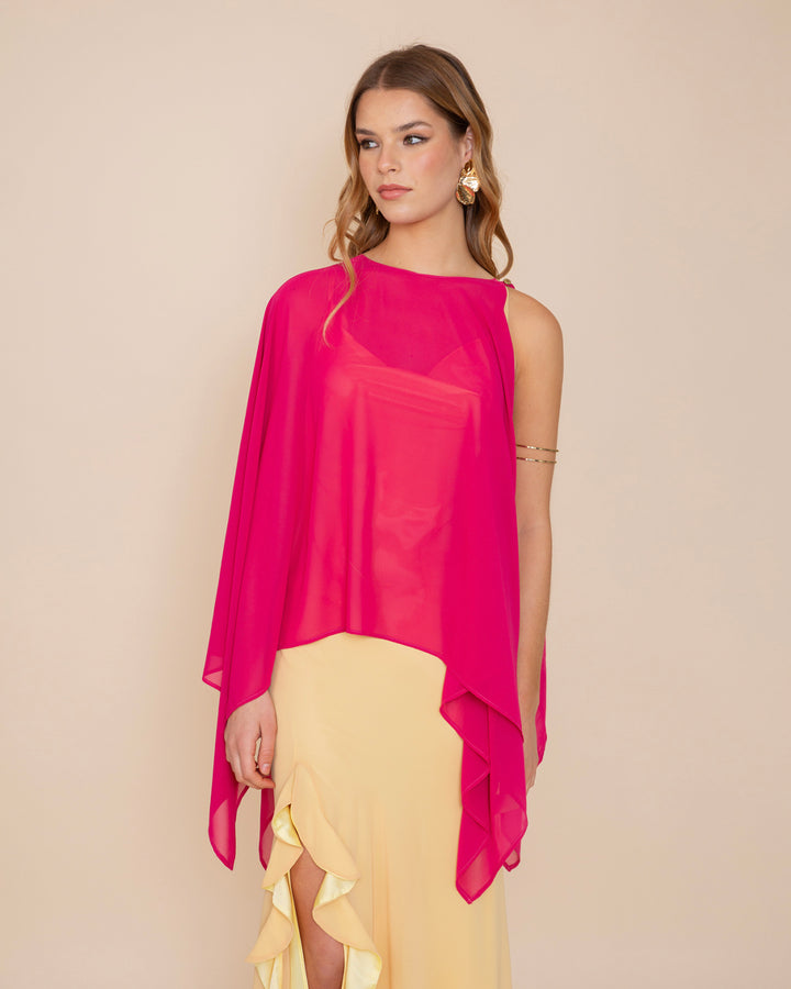 Capa de Gasa Fucsia