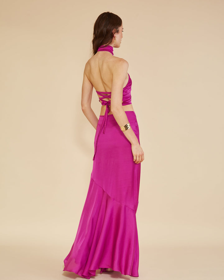 Falda Segovia Magenta oscuro