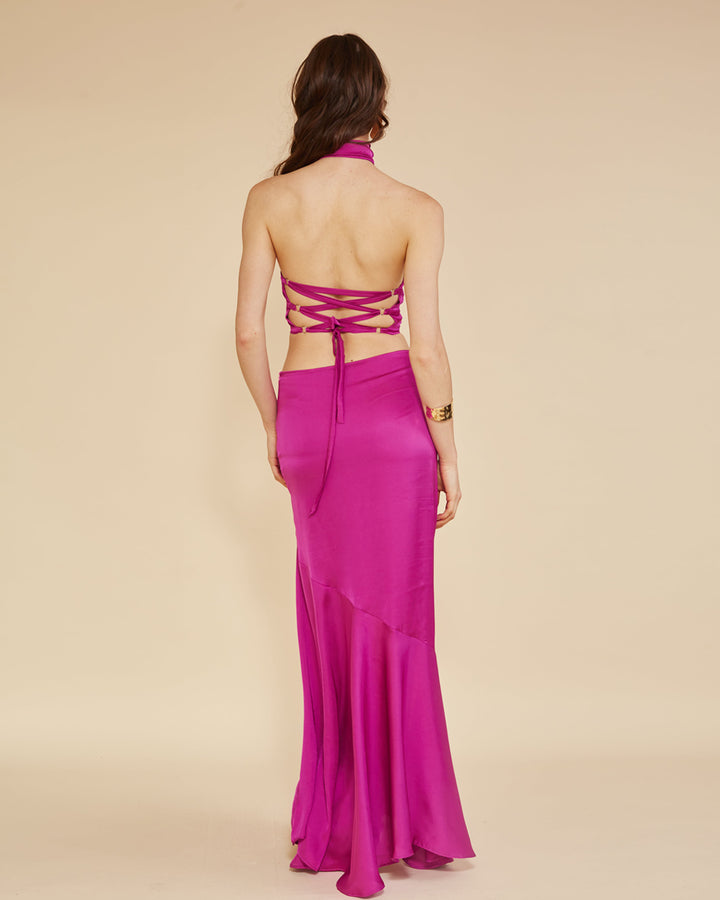 Falda Segovia Magenta oscuro