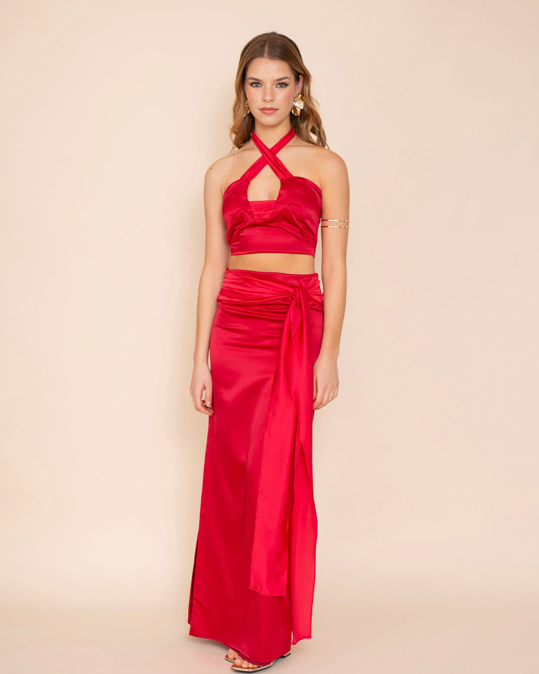 Falda Versalles Rojo