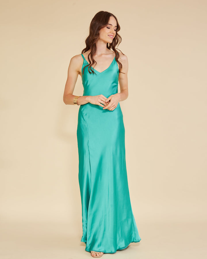 Vestido Victoria Turquesa Claro