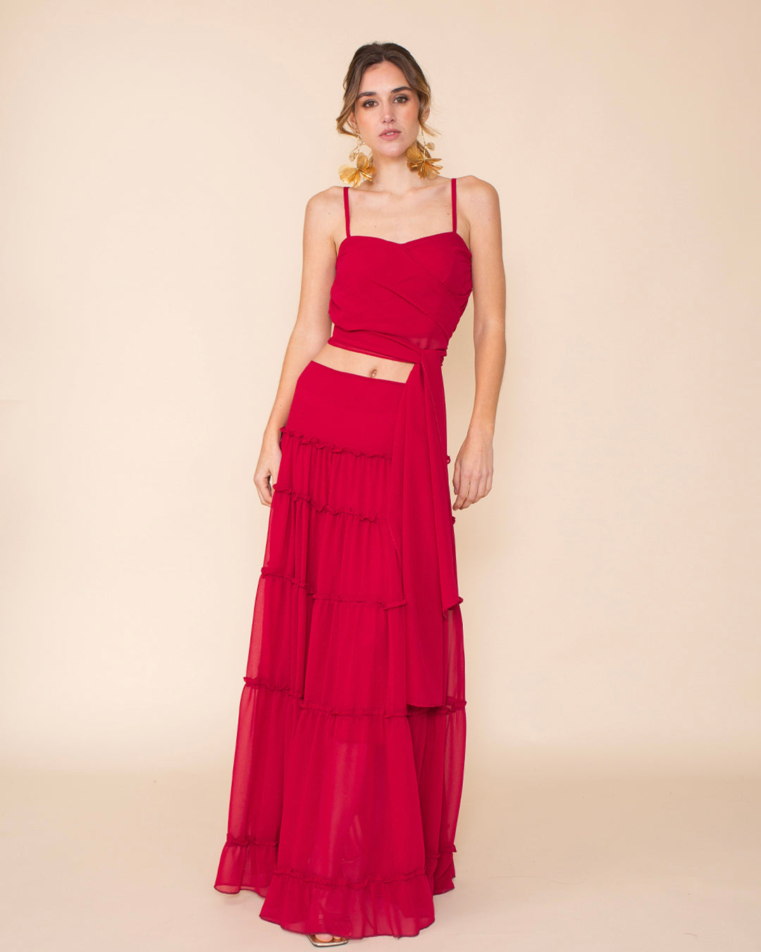 Falda Andalucia Rojo Italiano