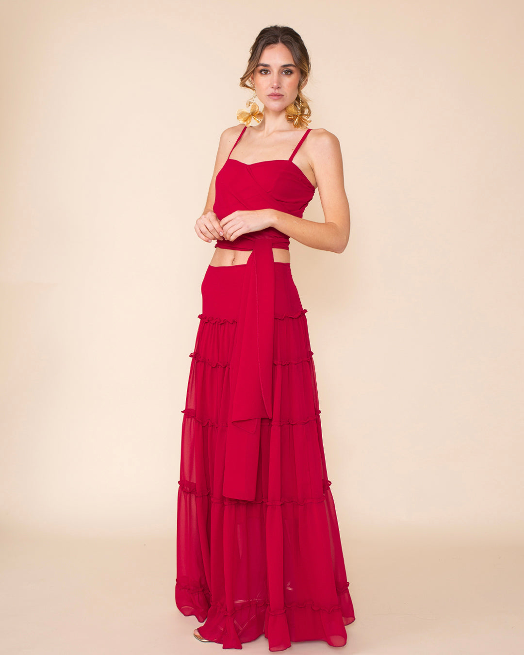 Falda Andalucia Rojo Italiano