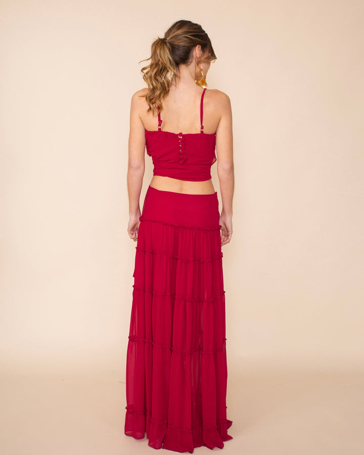 Falda Andalucia Rojo Italiano