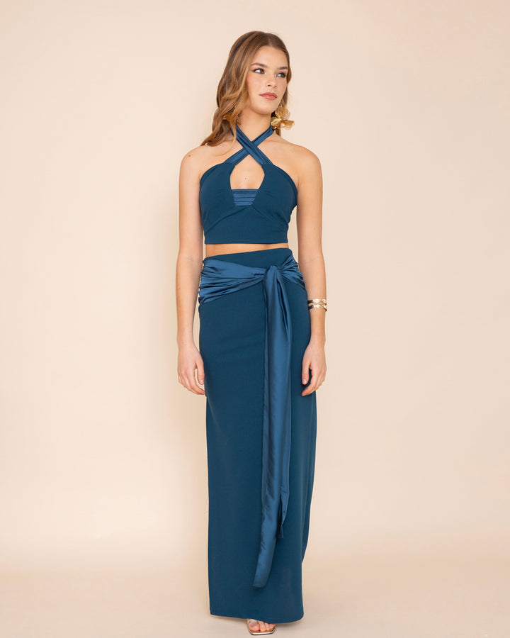 Top Versalles Azul
