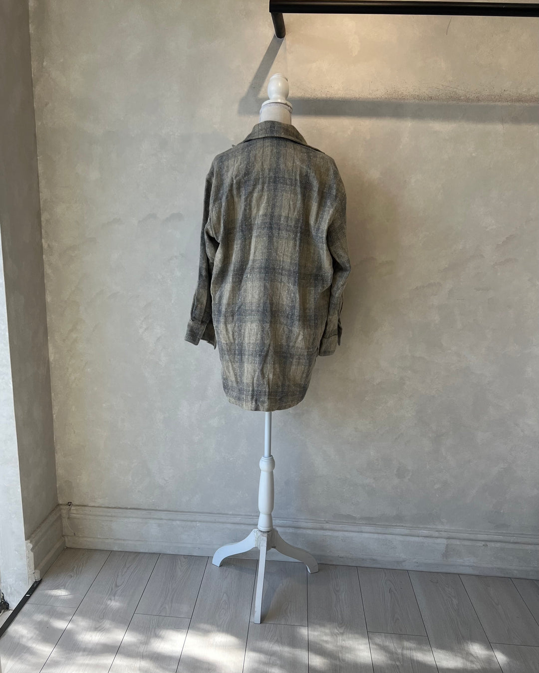 Camisa leñadora azul