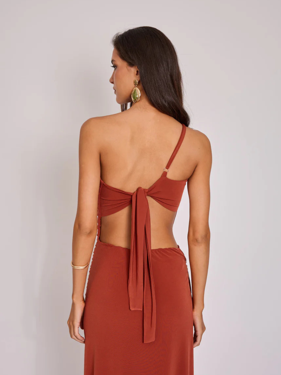 Vestido Amelie Terracota