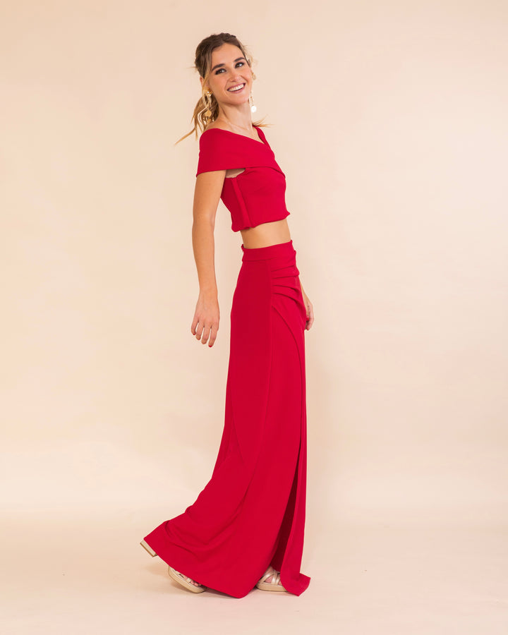 Falda Berlín Rojo