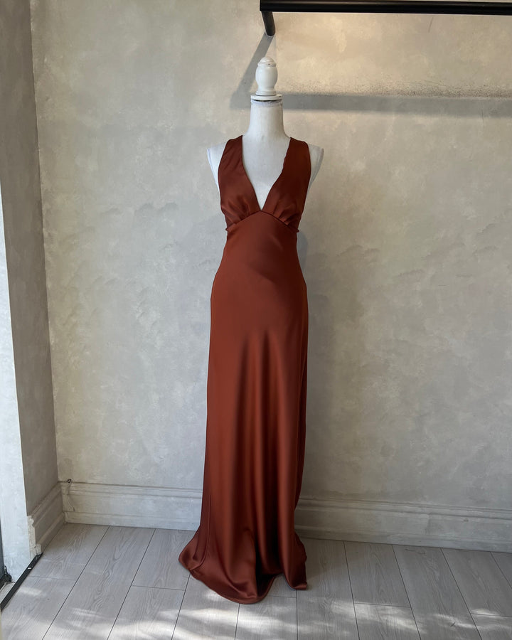 Vestido Amparo Terracota