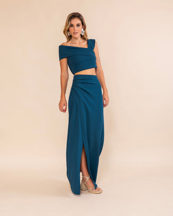 Falda Berlín azul