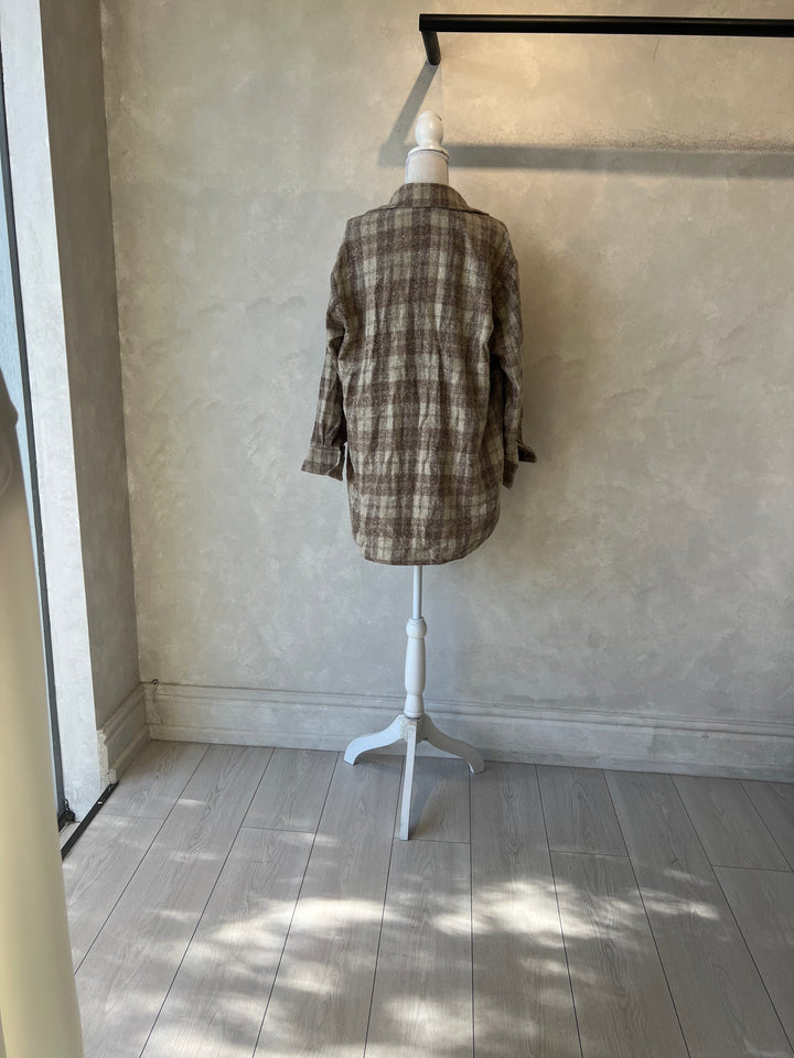 Camisa leñadora café