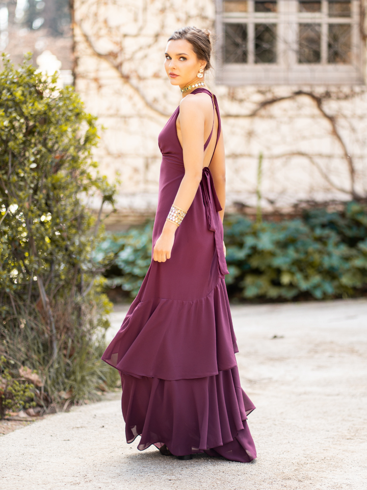 Vestido Diana Vino