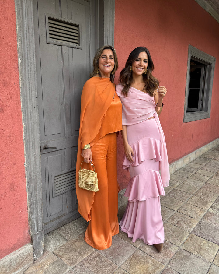 Falda Sevillana Rosado