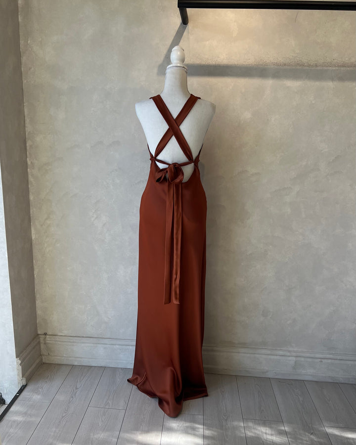 Vestido Amparo Terracota