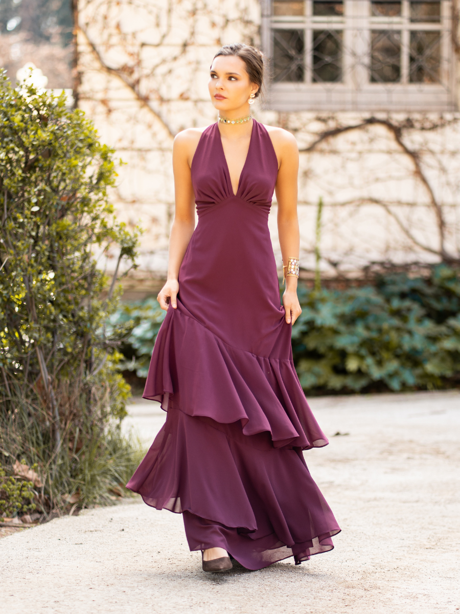 Vestido Diana Vino