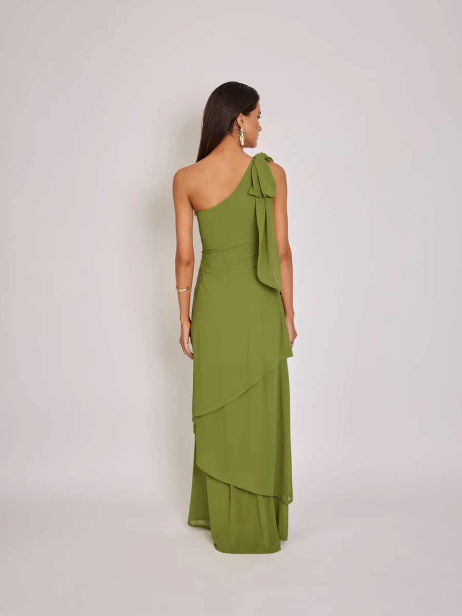 Vestido Josefina Verde Pistacho