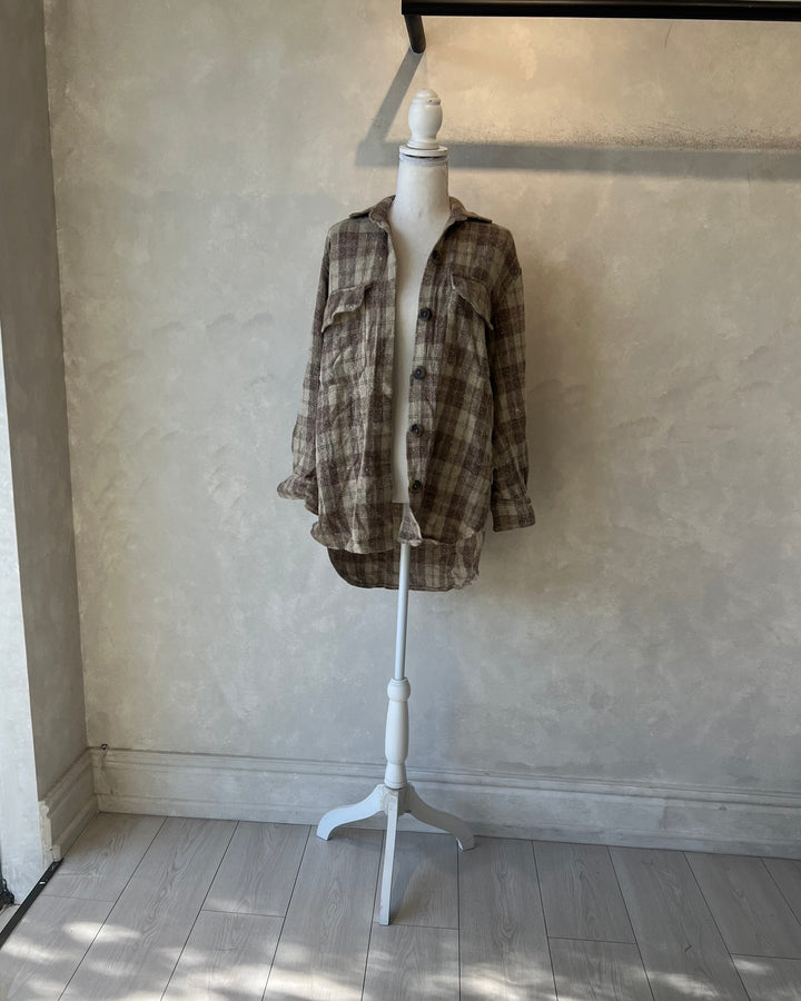 Camisa leñadora café