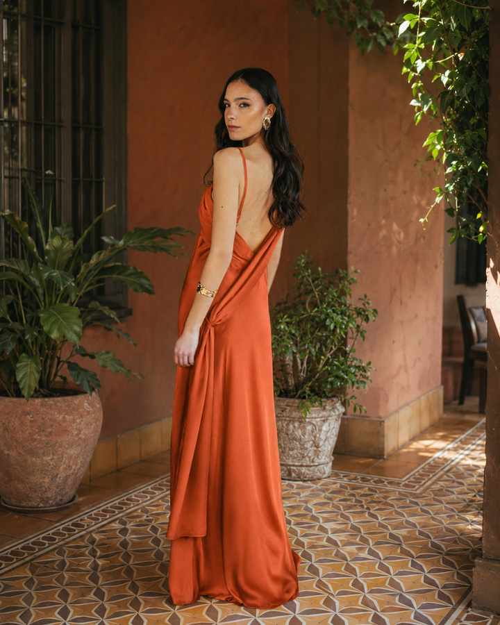 Vestido Dominga Terracota