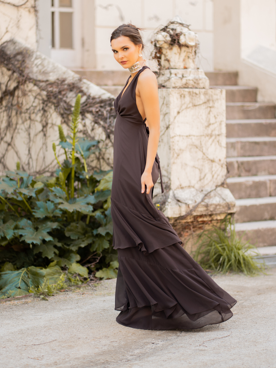Vestido Diana Cafe