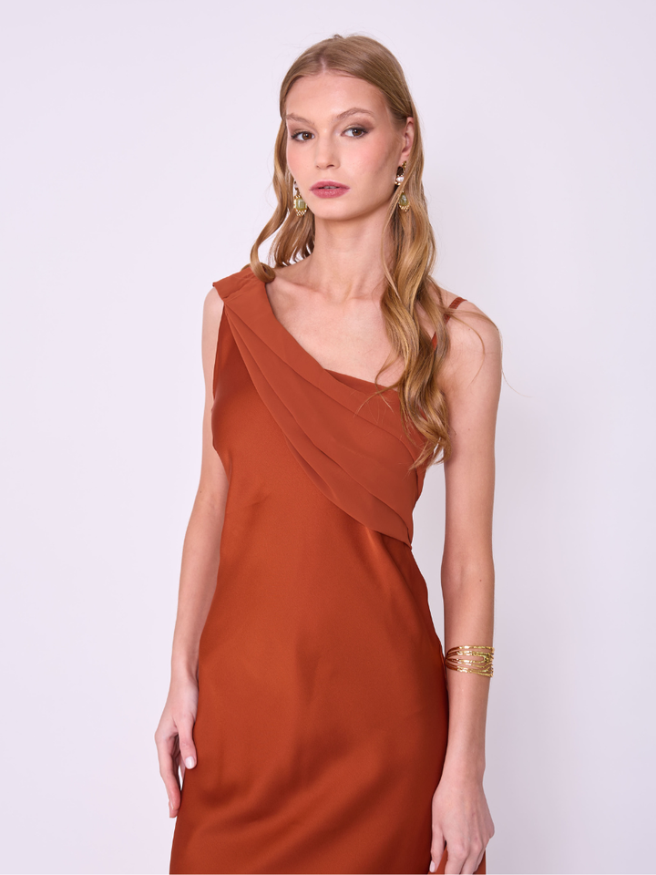Vestido Magnolia Terracota