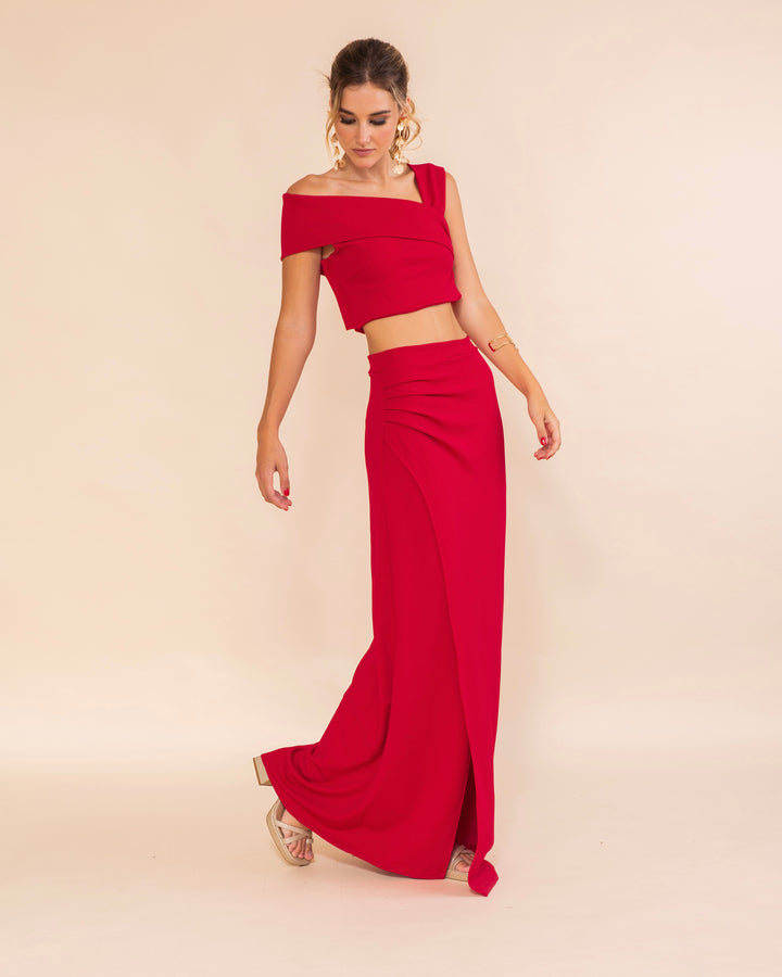 Falda Berlín Rojo