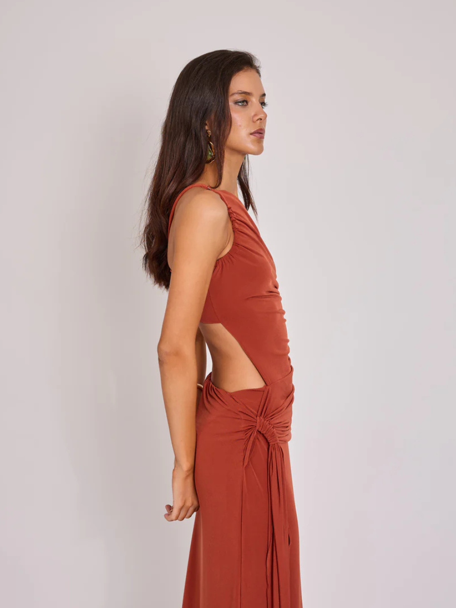Vestido Amelie Terracota