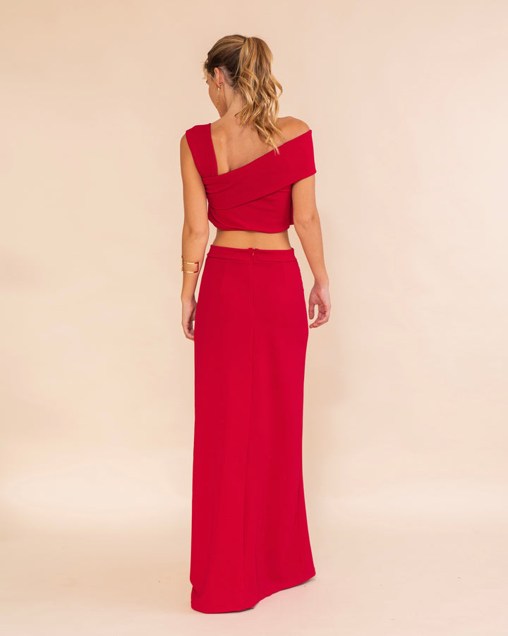 Falda Berlín Rojo