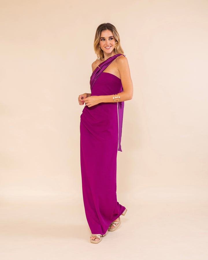 Vestido Lerida Magenta Oscuro