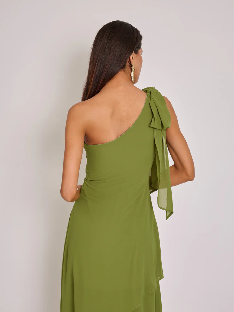 Vestido Josefina Verde Pistacho