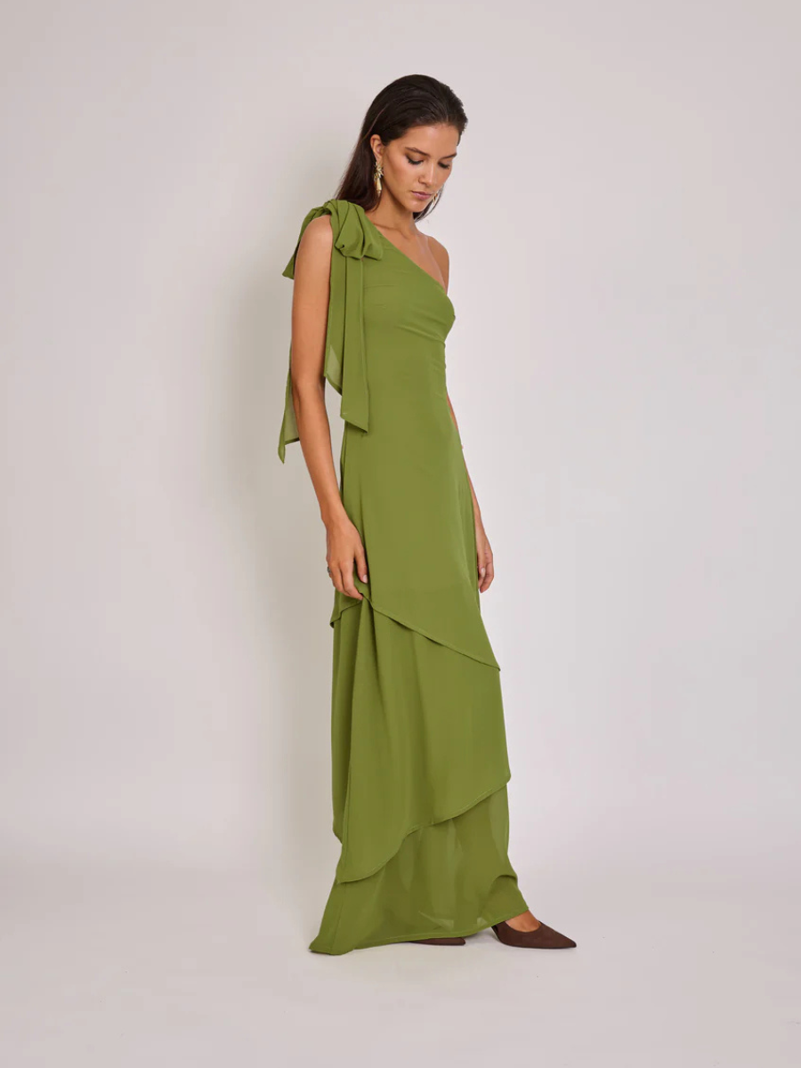 Vestido Josefina Verde Pistacho