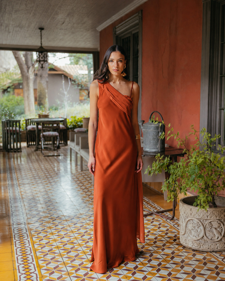 Vestido Dominga Terracota
