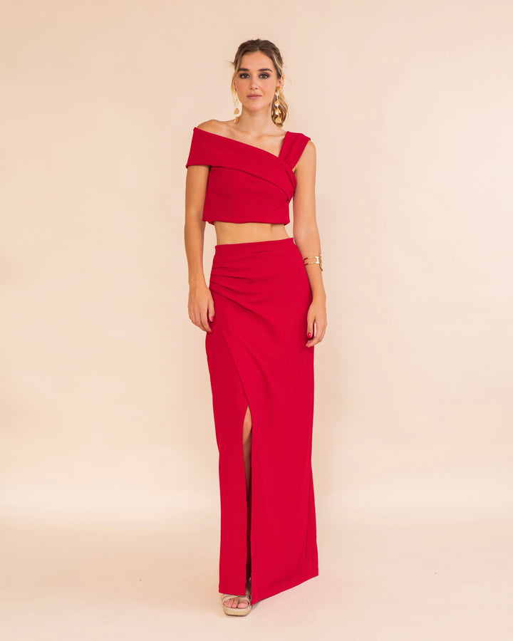 Falda Berlín Rojo
