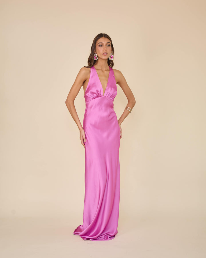 Vestido Amparo Rosado