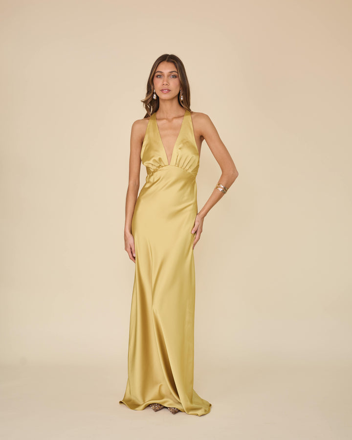 Vestido Amparo Dorado