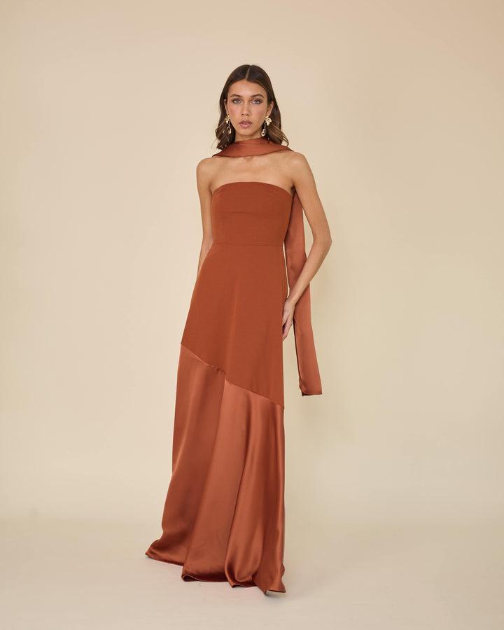 Vestido Ágata Terracota