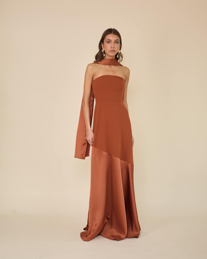 Vestido Ágata Terracota