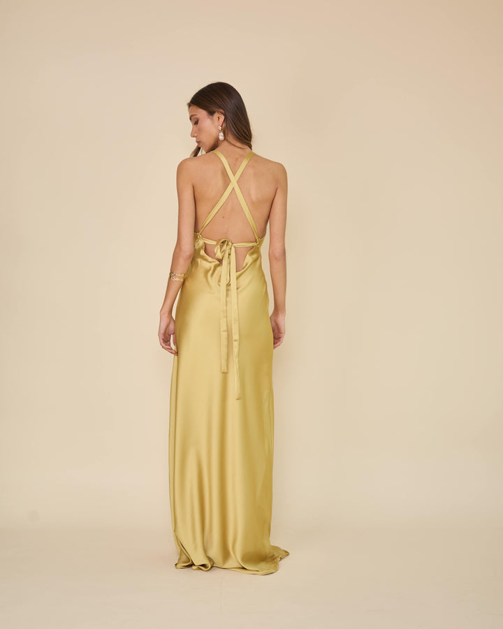 Vestido Amparo Dorado