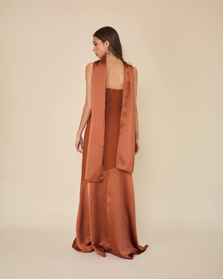 Vestido Ágata Terracota