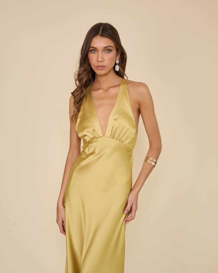 Vestido Amparo Dorado