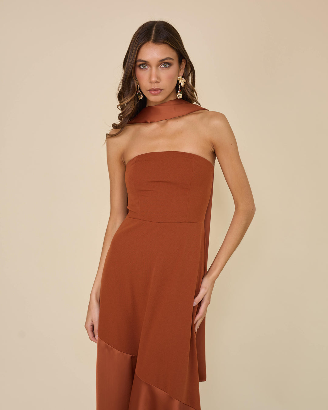Vestido Ágata Terracota
