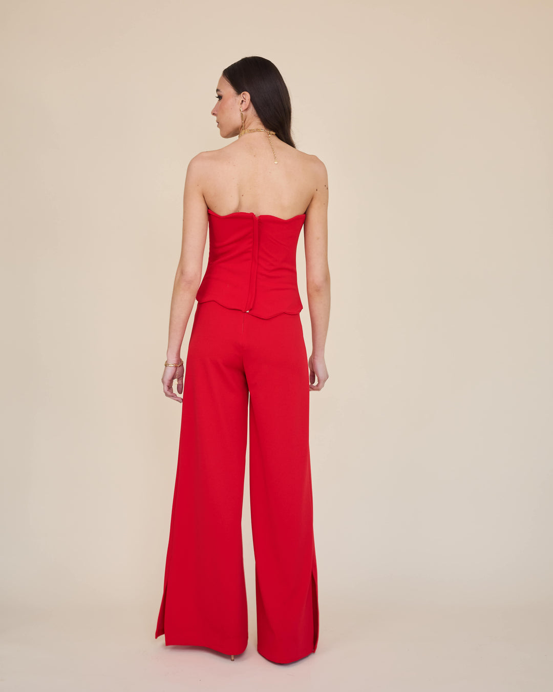 Top Strapless Amalia Rojo