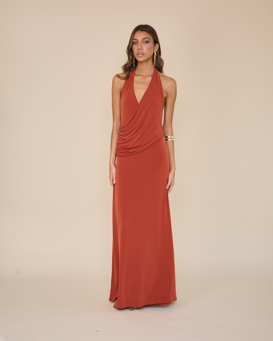 Vestido Julieta Terracota