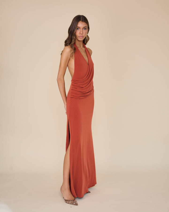 Vestido Julieta Terracota