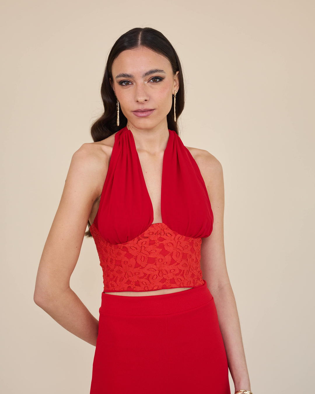Top Amalia Rojo