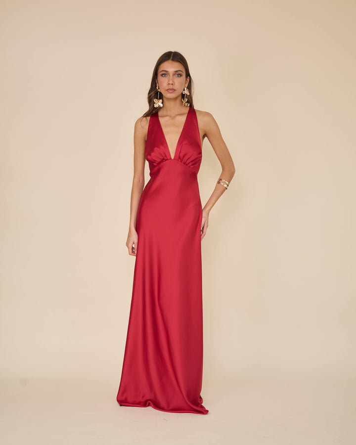 Vestido Amparo rojo